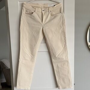 Rag & Bone Cream Denim Pants